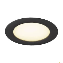 DOWNLIGHT V 150 czarna, osłona płaska czarna (1007481) - SLV