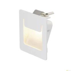 DOWNUNDER PUR 80, lampa wpuszczana, LED, 3000K, prostokątna, biała, D/S/W 8/3,2/8 cm, ze sprężynami piórowymi (151950) - SLV