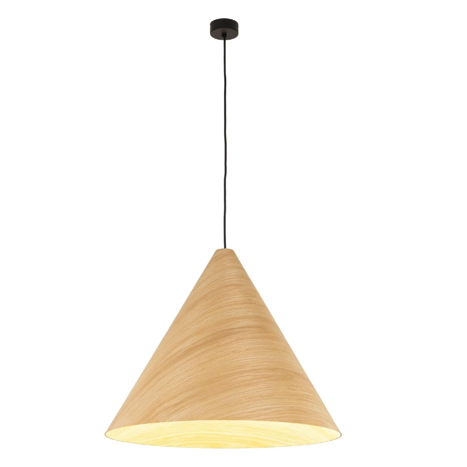 Drewniana lampa wisząca SOLIS WOOD DĄB JASNY (10597) - TK Lighting