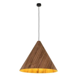 Drewniana lampa wisząca SOLIS WOOD DĄB CIEMNY (10598) - TK Lighting
