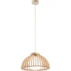 Drewniana lampa wisząca TRE ze szklanym kloszem (8634) - Argon