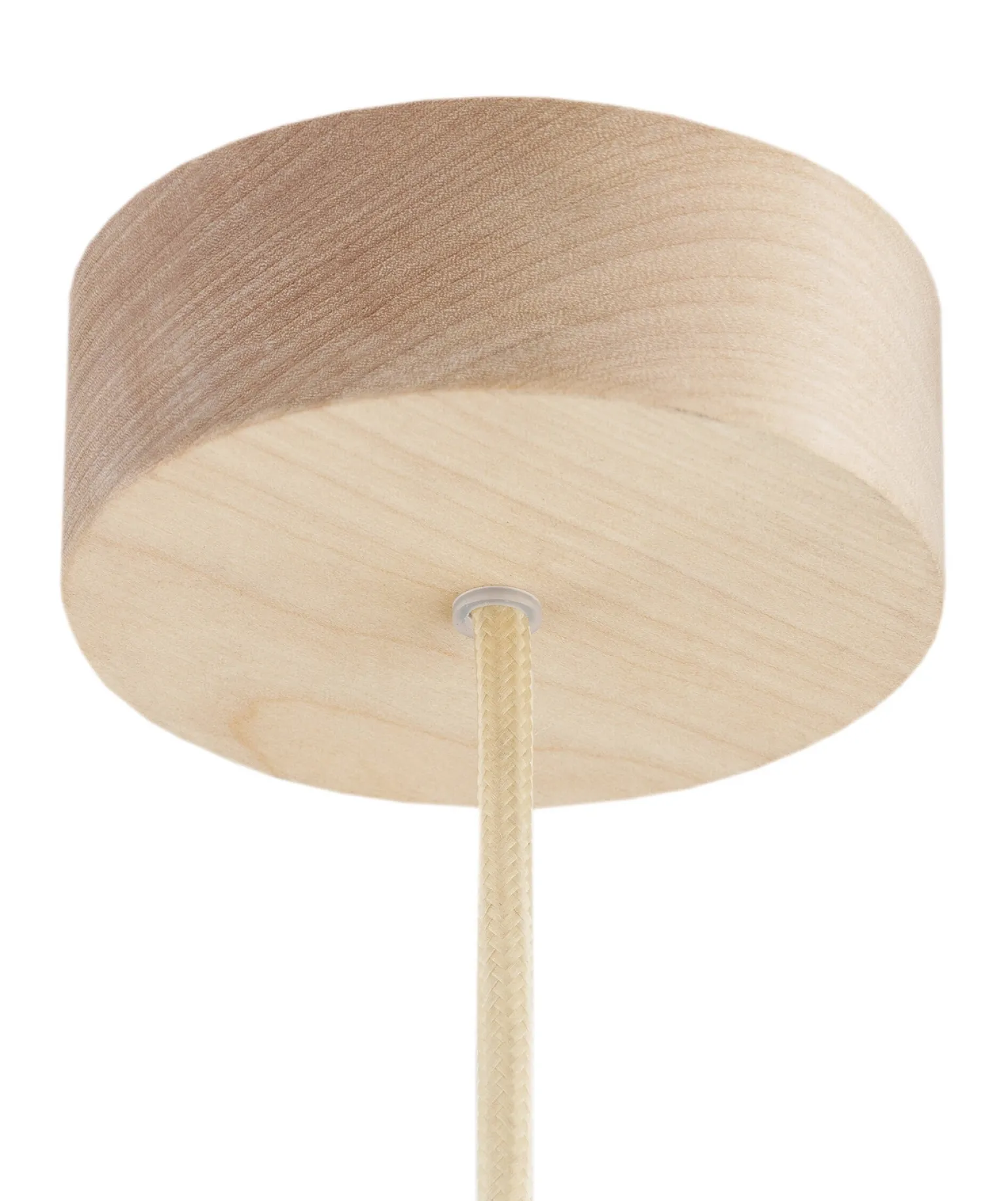 Drewniana lampa wisząca TRE ze szklanym kloszem (8634) - Argon