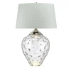 Duża lampa stołowa Samara - 2 źródła światła - Bezbarwne szkło (QN-SAMARA-TL-LRG-CLR) - Quintiesse