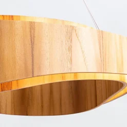 Duża lampa wisząca LED Horizon (QN-HORIZON-RING-LED-80-TEAK) - Quintiesse