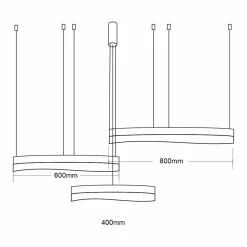 Duża lampa wisząca nad stół PRECIOSA 158W LED (ML1001) - Milagro