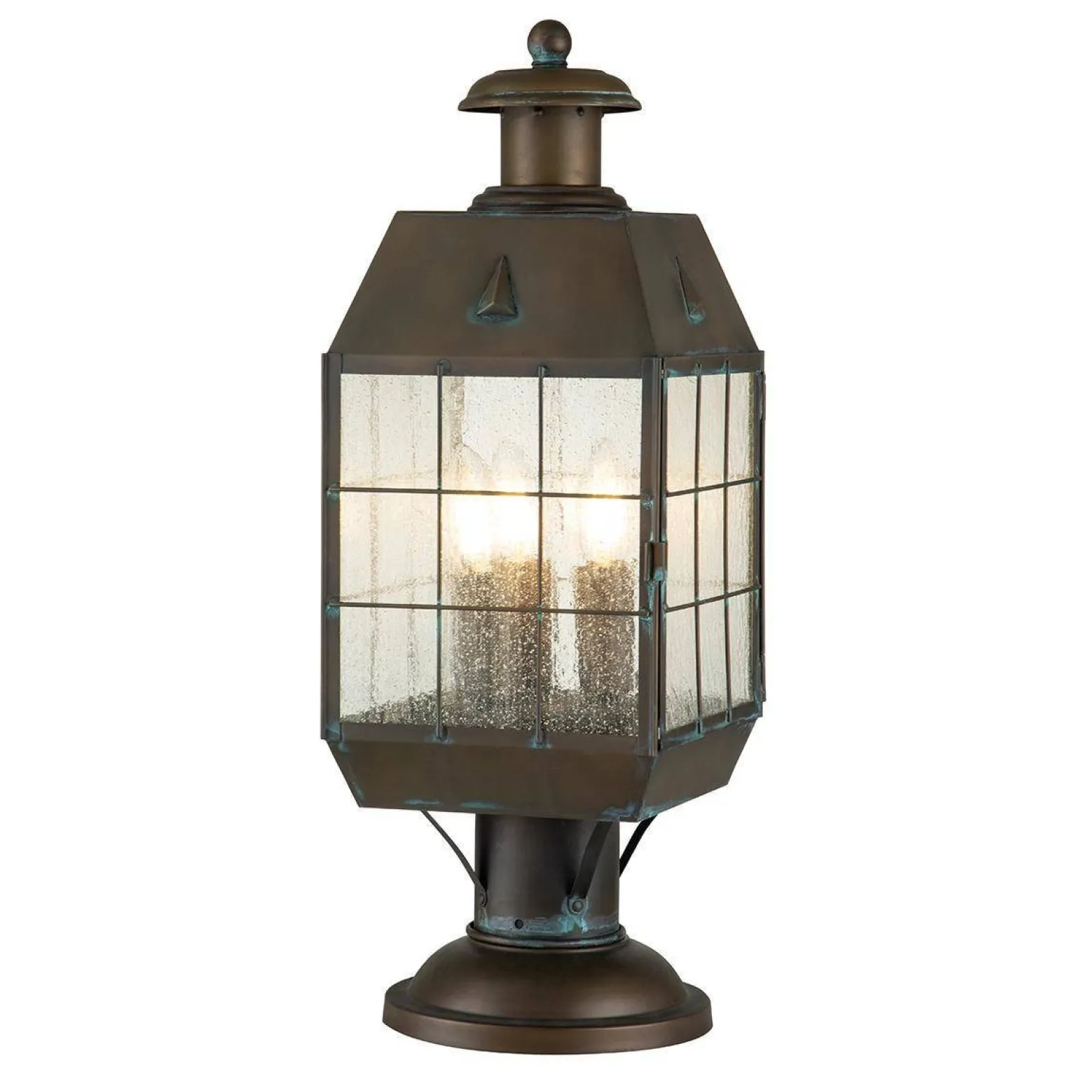 Duża latarnia stojąca Nantucket - 3 źródła światła (QN-NANTUCKET3-L-AS) - Quintiesse