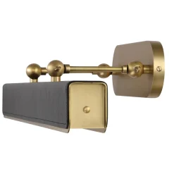 Duża obrazówka LED Valise Picture - Vintage mosiądz, skóra smokingowa (QN-VALISE-PL-L-VBS-TL) - Quintiesse