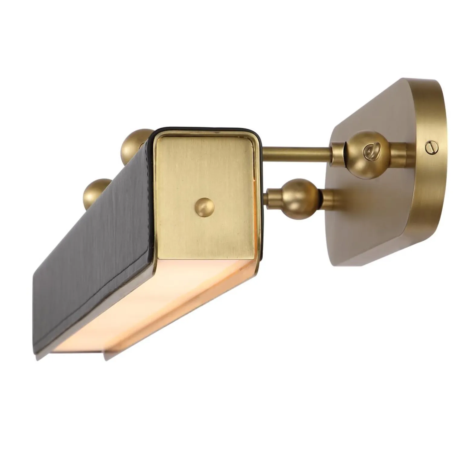 Duża obrazówka LED Valise Picture - Vintage mosiądz, skóra smokingowa (QN-VALISE-PL-L-VBS-TL) - Quintiesse