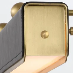 Duża obrazówka LED Valise Picture - Vintage mosiądz, skóra smokingowa (QN-VALISE-PL-L-VBS-TL) - Quintiesse