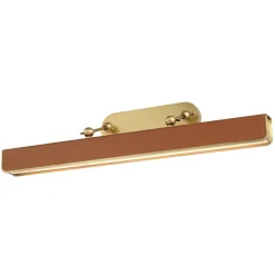 Duża obrazówka LED Valise Picture - Vintage mosiądz, skóra koniakowa (QN-VALISE-PL-L-VBS-CL) - Quintiesse