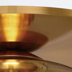 Duży plafon Nottingham - 1 źródło światła - Antyczny mosiądz (QN-NOTTINGHAM-F-L-AB) - Quintiesse