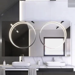 ECHO VERTICAL 180 Żyrandol czarny 4000K (66431) - Ramko