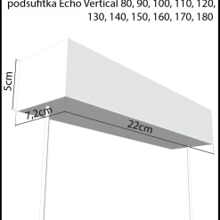 ECHO VERTICAL 180 Żyrandol czarny 4000K (66431) - Ramko