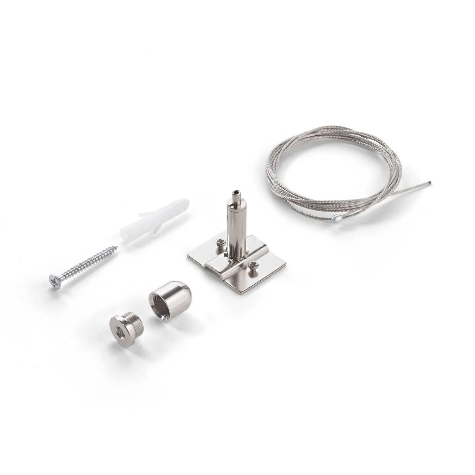 EGO Stalowy (EGO_KIT_PENDANT_ONLY_STEEL_CABLE_2_MT_BK) - Ideal Lux