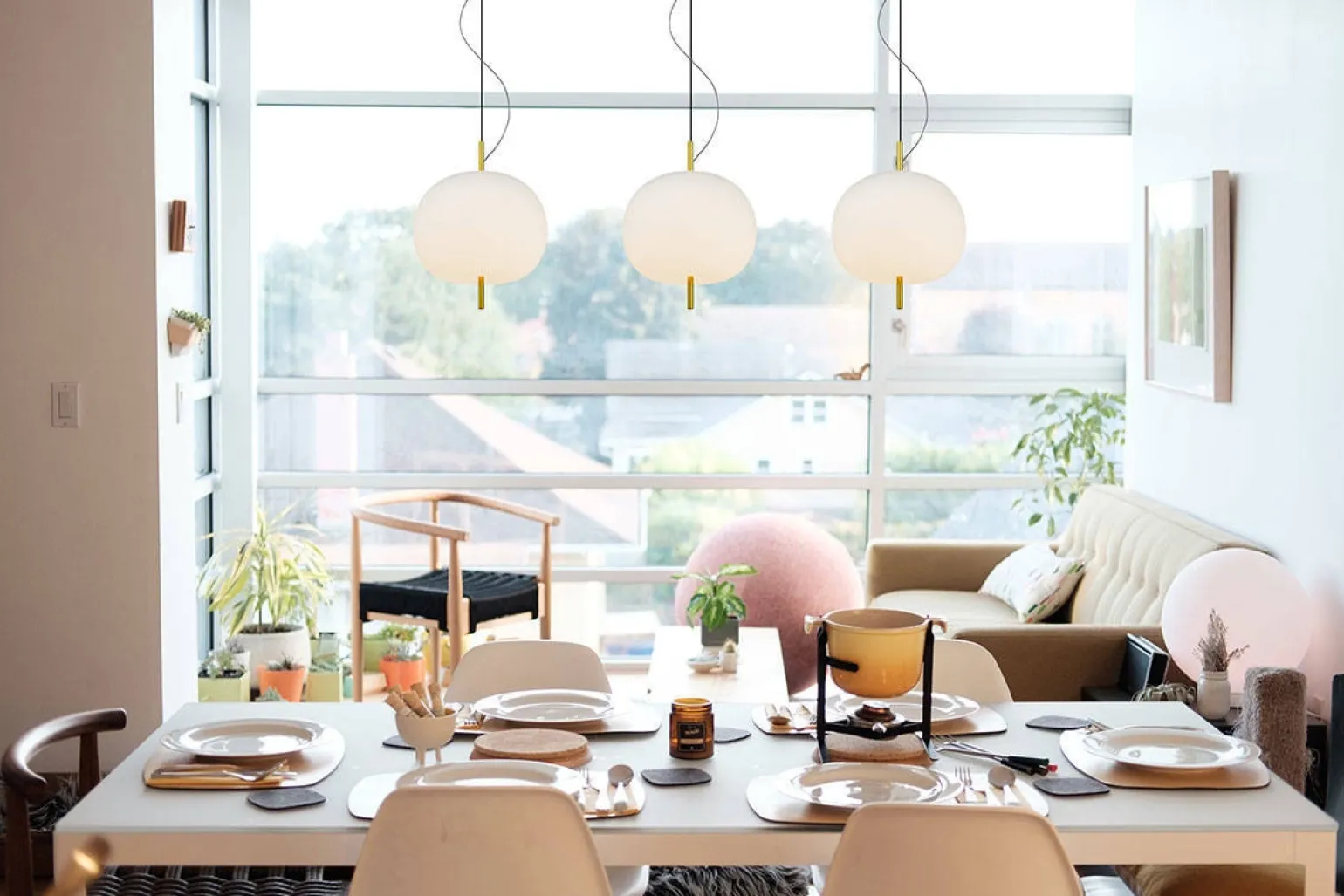 Ekskluzywna lampa LED wisząca złoto biała Apple CL3 Altavola Design (LA058/CL3 ) - ALTAVOLA DESIGN