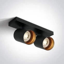 ELATOS 2 lampa sufitowa czarny (65205N/B) - One Light