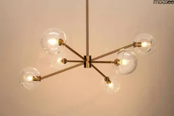 Elegancka lampa wisząca AURA 6 złota (MSE1501100402) - Moosee