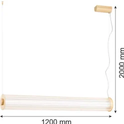 Elegancka lampa wisząca do jadalni HAMPTON (8624) - Argon