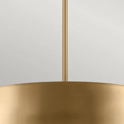 Elegancka Lampa wisząca Luella - 4 źródła światła - Szczotkowany naturalny mosiądz (KL-LUELLA-4P-BNB) - Kichler