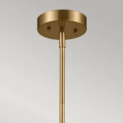 Elegancka Lampa wisząca Luella - 3 źródła światła - Czarne & Mosiądz (KL-LUELLA-3P-BKB) - Kichler