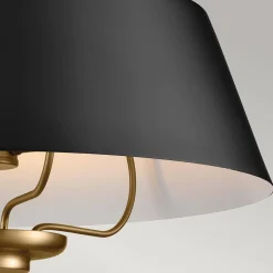 Elegancka Lampa wisząca Luella - 3 źródła światła - Czarne & Mosiądz (KL-LUELLA-3P-BKB) - Kichler