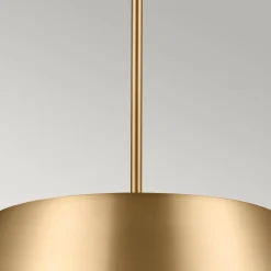 Elegancka Lampa wisząca Luella - 3 źródła światła - Szczotkowany naturalny mosiądz (KL-LUELLA-3P-BNB) - Kichler