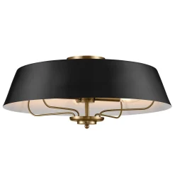 Elegancka Lampa wisząca Luella - 4 źródła światła - Czarne & Mosiądz (KL-LUELLA-4P-BKB) - Kichler