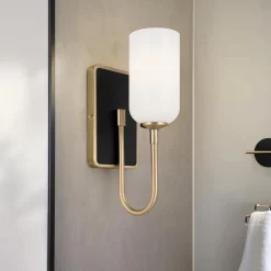 Elegancki kinkiet Solia Szampański brąz (KL-SOLIA-1W-CPZB) - Elstead Lighting