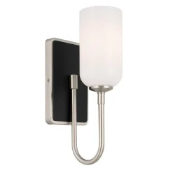 Elegancki kinkiet Solia Szczotkowany nikiel (KL-SOLIA-1W-BNB) - Elstead Lighting