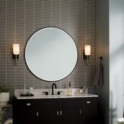 Elegancki kinkiet Solia Szczotkowany nikiel (KL-SOLIA-1W-BNB) - Elstead Lighting