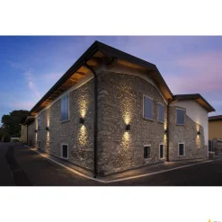 ENOLA ROUND UP/DOWN L, lampa ścienna natynkowa LED outdoor, kolor antracytowy CCT 3000/4000K (1003441) - SLV