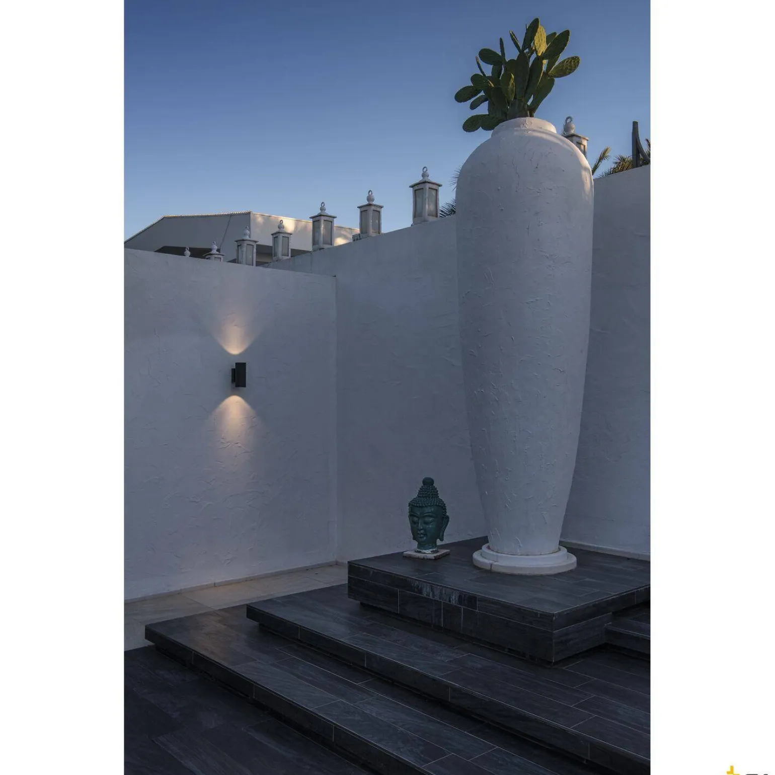 ENOLA ROUND UP/DOWN S, lampa ścienna natynkowa LED outdoor, kolor antracytowy (1003424) - SLV