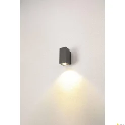 ENOLA SQUARE S, single lampa ścienna natynkowa LED outdoor, kolor antracytowy (1003416) - SLV