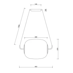 EPLI biała sufitowa lampa wisząca (EP0111P0) - Ummo