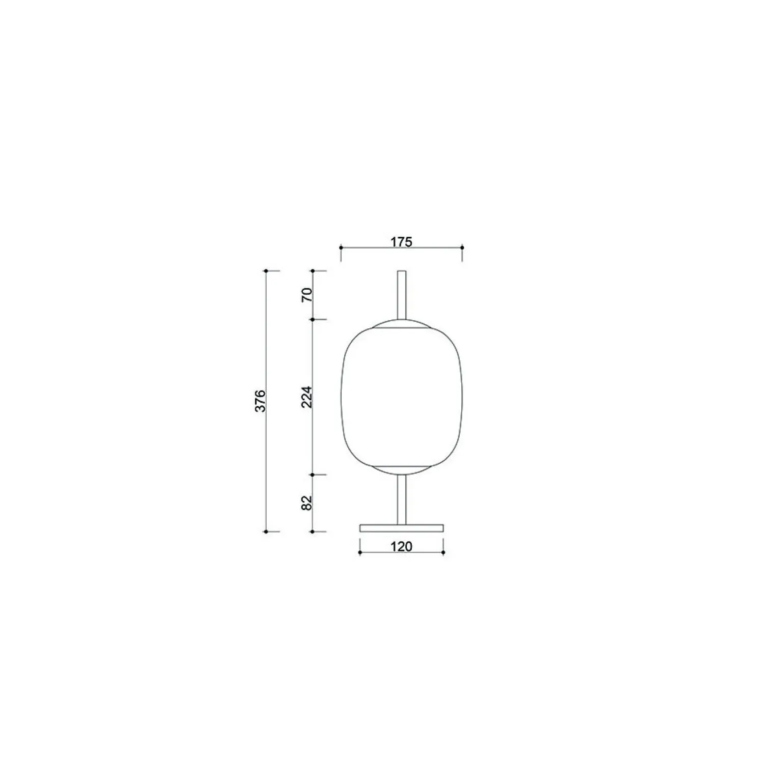 EPLI MINI ST czarna lampa stołowa (EMS122P1) - Ummo