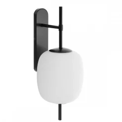 EPLI MINI W czarna lampa ścienna / kinkiet z podwyższoną szczelnością IP44 (EMK120S0) - Ummo