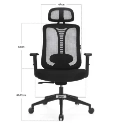 Ergonomiczny fotel z regulacją Ergo Essential (LV0653) - LVN SYSTEM