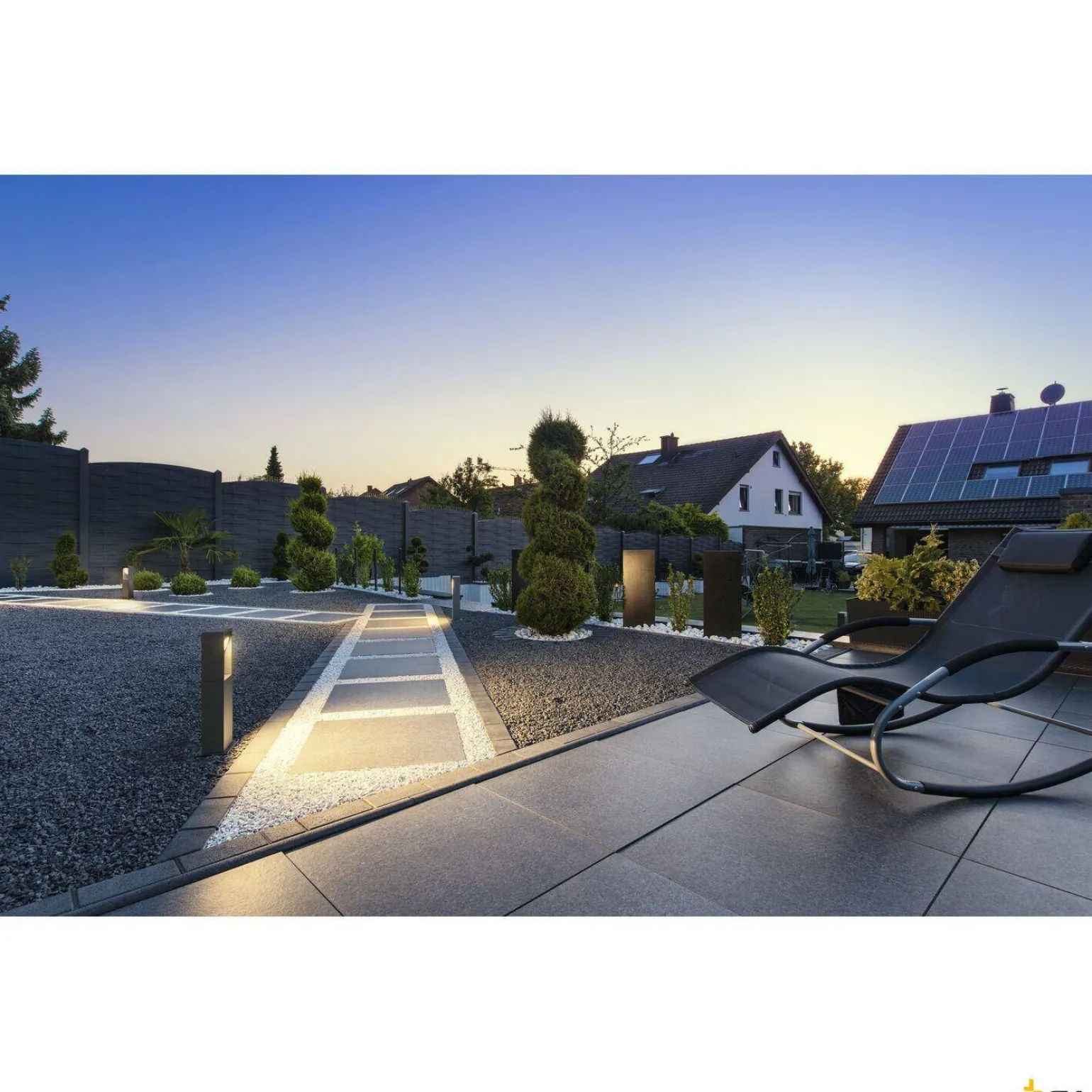 ESKINA FRAME 45 FL, zewnętrzna lampa stojąca LED, single, kolor antracytowy, przełącznik CCT, 3000/4000 K (1004749) - SLV