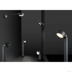 ESKINA SPOT SENSOR, lampa ścienna i sufitowa natynkowa outdoor, kolor antracytowy, 3000/4000K, IP54, ściemnialna (1002904) - SLV