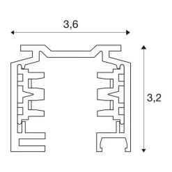 EUTRAC 3f, biała, 1m