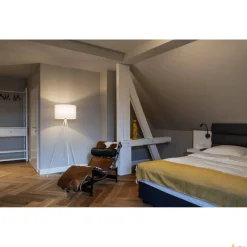 FENDA, abażur, okrągły, biały, Ø/W 45,5/28 cm (156111) - SLV