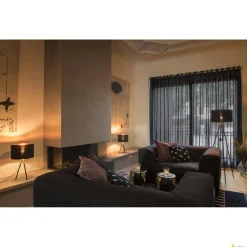 FENDA, abażur, okrągły, czarny/miedziany, Ø/W 45,5/28 cm (156122) - SLV