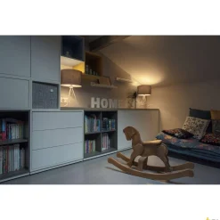 FENDA, abażur, okrągły, szary, 30 cm (1004774) - SLV