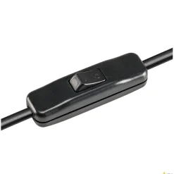 FENDA, lampa stołowa, podstawa lampy, A60, kolor czarny, bez abażuru, maks. 60W (155780) - SLV