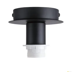 FENDA, lampa sufitowa, rozeta sufitowa, A60, kolor czarny, bez abażuru, maks. 60W (155550) - SLV