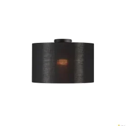 FENDA, lampa sufitowa, rozeta sufitowa, A60, kolor czarny, bez abażuru, maks. 60W (155550) - SLV