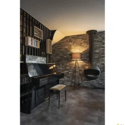 FENDAm abażur okrągły, szary 45 cm (1004775) - SLV