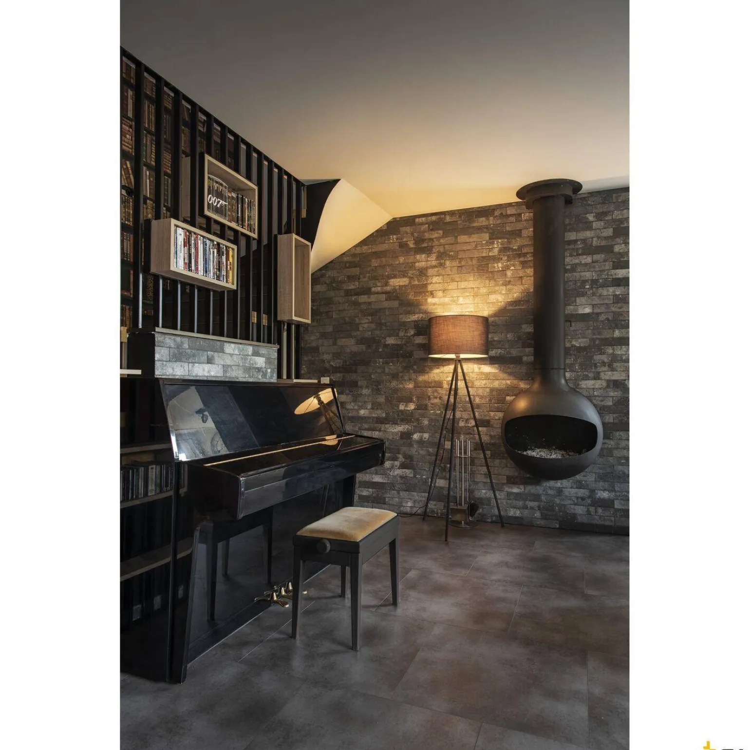 FENDAm abażur okrągły, szary 45 cm (1004775) - SLV