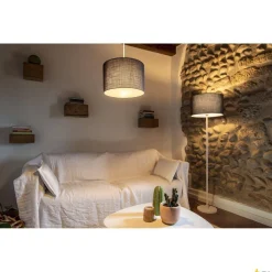 FENDAm abażur okrągły, szary 45 cm (1004775) - SLV