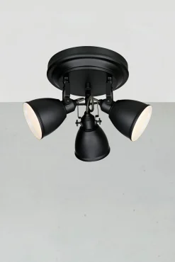 FJALLBACKA Plafon 3L Czarny Mat